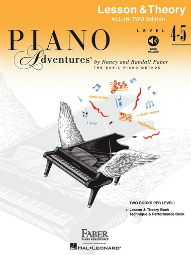 Piano Adventures All-In-Two Level 4-5 - Piano Lesson & Theory by Faber/Faber Hal Leonard 242645