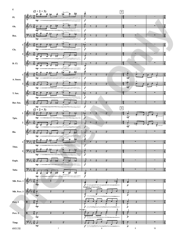 Comegys Creek - Concert Band Conductor Score & Parts (Digital Download)