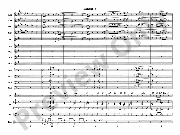 Let It Snow! Let It Snow! Let It Snow! (Arr. Mike Lewis) - Jazz Ensemble Conductor Score & Parts (Digital Download)