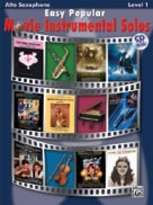 Easy Popular Movie Inst Solos Alto Sax Bk/CD