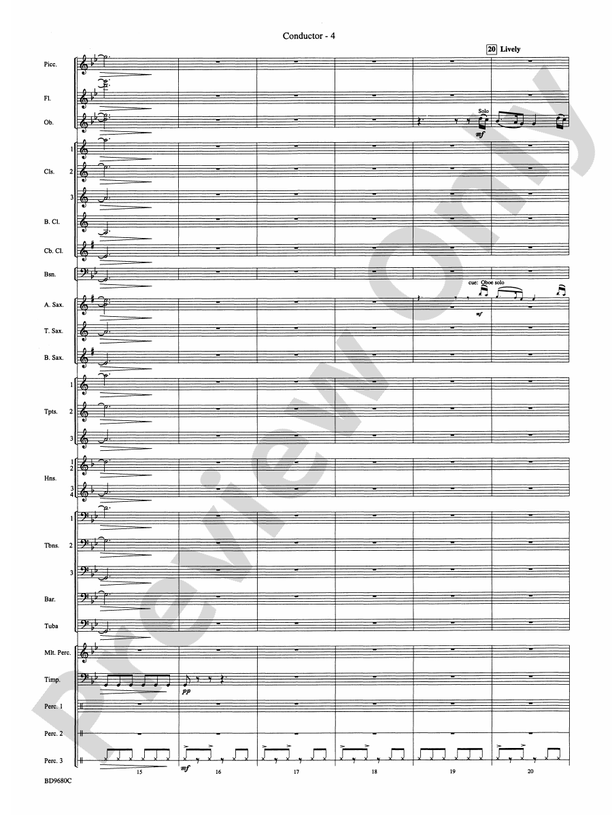 Ireland: Of Legend and Lore - Concert Band Conductor Score & Parts (Digital Download)