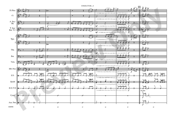 Thriller – Marching Band Conductor Score & Parts (Digital Download)