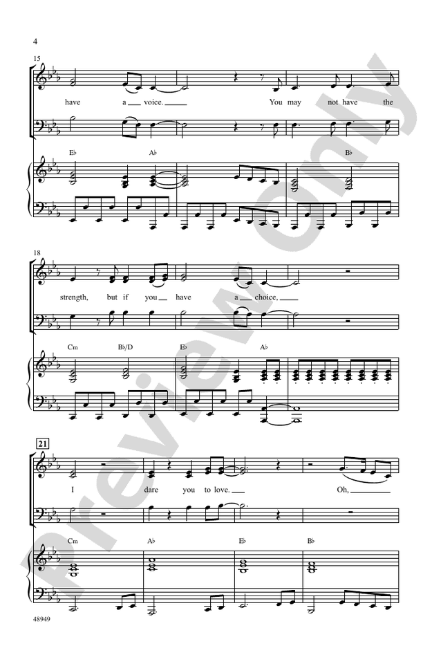 I Dare You – SAB Choral Octavo (Digital Download)