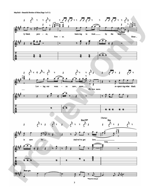 Beautiful Brother of Mine (a/k/a We've Got Love) - Guitar TAB (Digital Download)