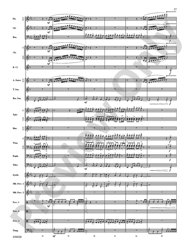 Winds of Change - Concert Band Conductor Score & Parts (Digital Download)
