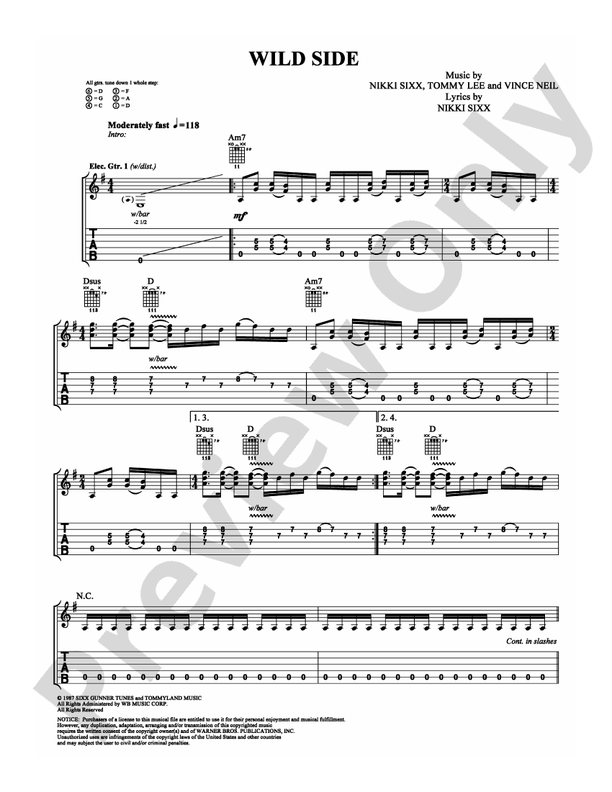 Wild Side - Guitar TAB (Digital Download)