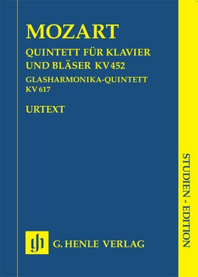 Quintet K 452 E Flat Piano and Winds - Study Score - Wolfgang Amadeus Mozart - G. Henle Verlag Study Score Score