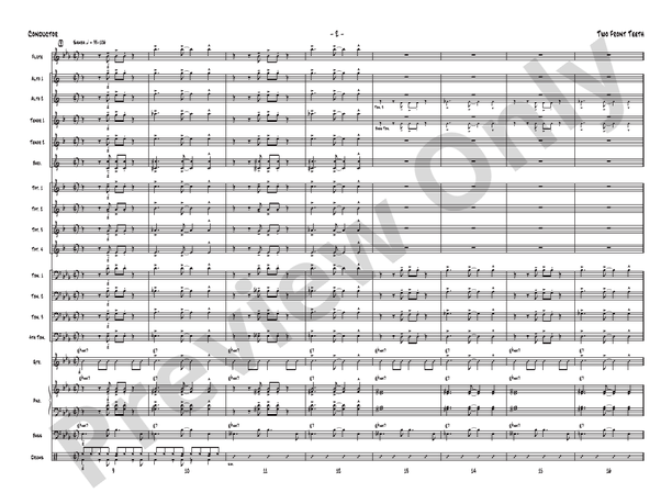 Two Front Teeth - Jazz Ensemble Conductor Score & Parts(Digital Download)