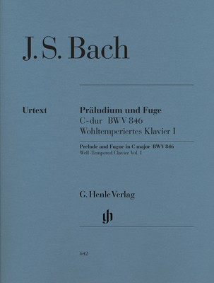 Prelude And Fugue Bwv 846 C Urtext - Johann Sebastian Bach - Piano G. Henle Verlag Piano Solo
