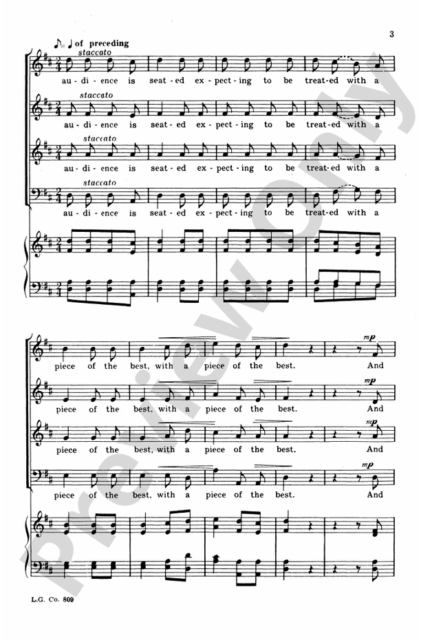 Modern Music – SATB Choral Octavo (Digital Download)
