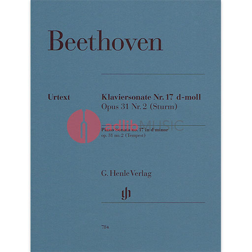 Beethoven - Piano Sonata #17 DMin Op31 #2 [Tempest] - Piano Solo Henle HN784