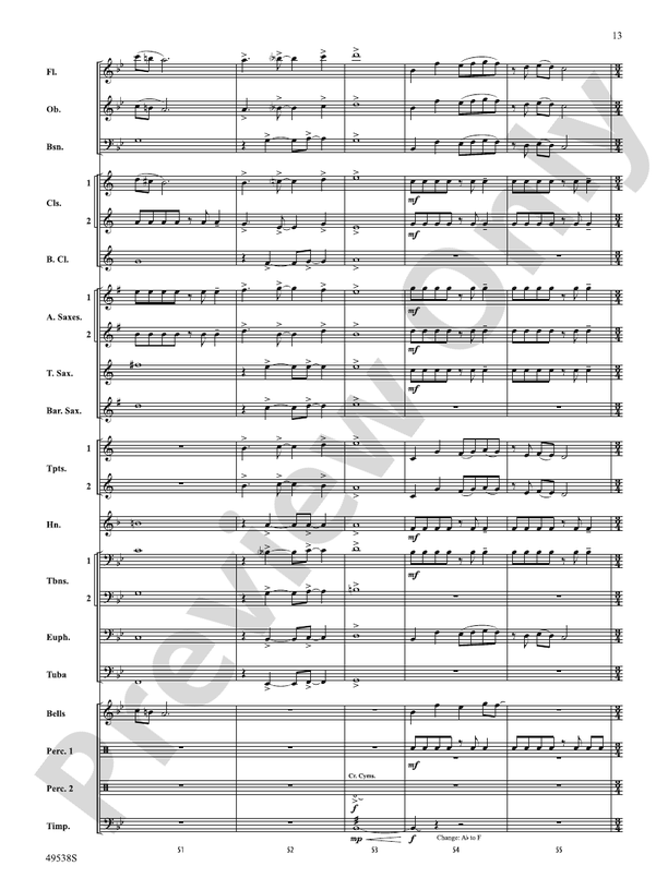Stay Tuned - Concert Band Conductor Score & Parts (Digital Download)