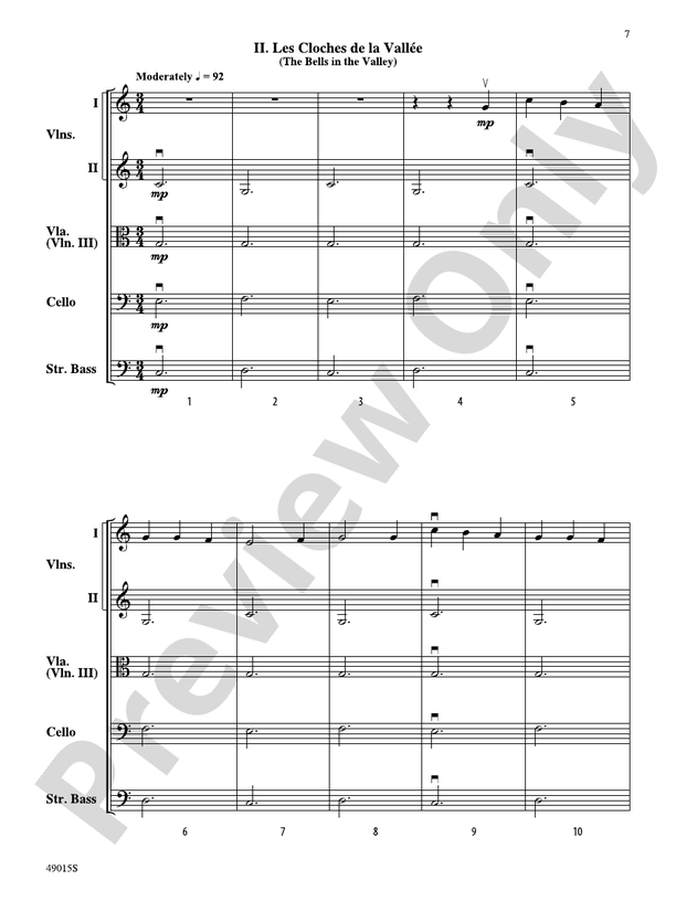 Petite Suite Francaise - String Orchestra Conductor Score & Parts (Digital Download)