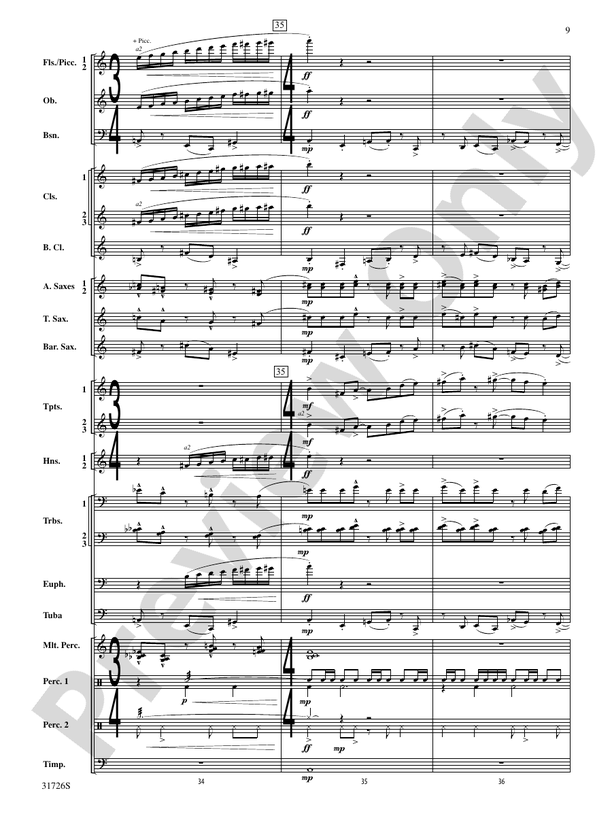 Velocity - Concert Band Conductor Score & Parts (Digital Download)