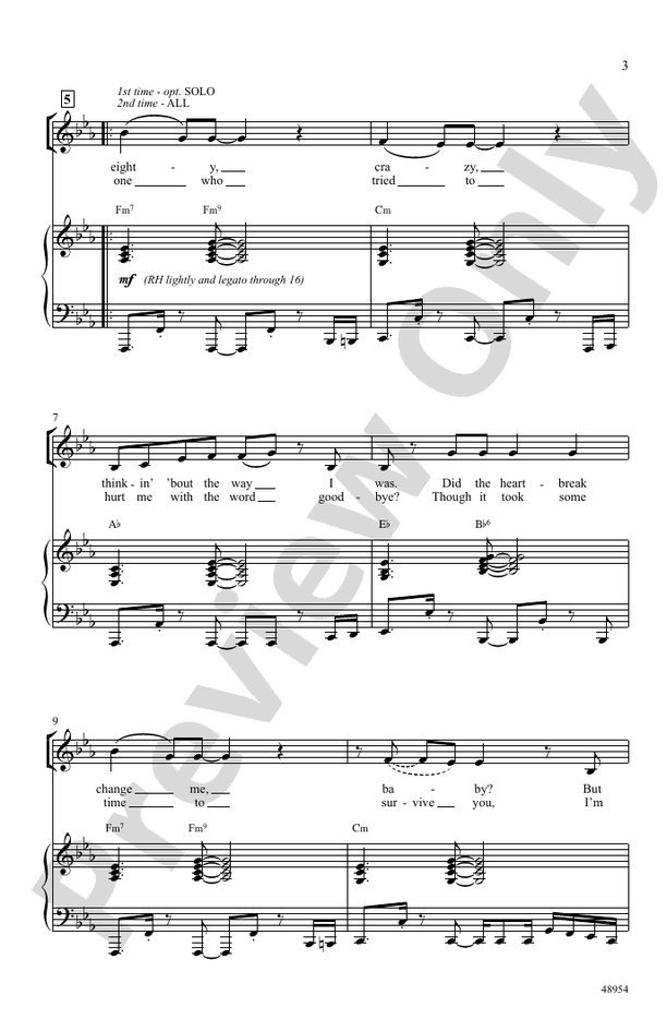Don't Start Now – SSA Choral Octavo (Digital Download)