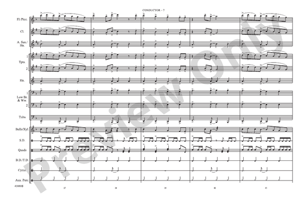 Shut Up and Dance – Marching Band Conductor Score & Parts (Digital Download)