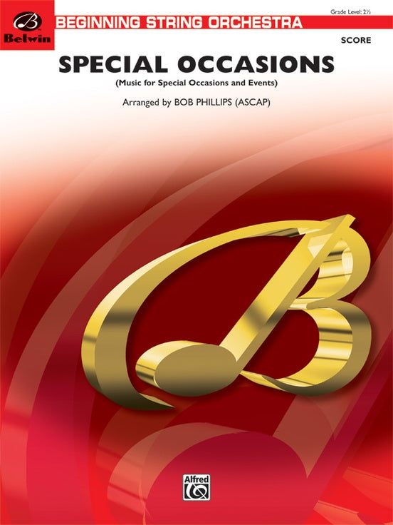Special Occasions (Music for Special Occasions and Events) – String Orchestra Conductor Score & Parts (Digital Download)
