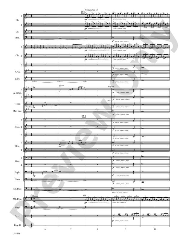 Silver Winds - Concert Band Conductor Score & Parts (Digital Download)