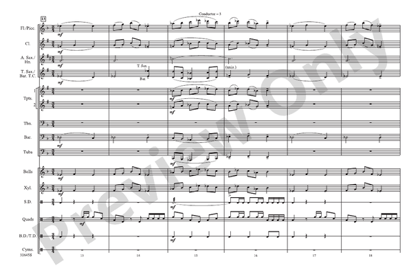 Promenade – Marching Band Conductor Score & Parts (Digital Download)