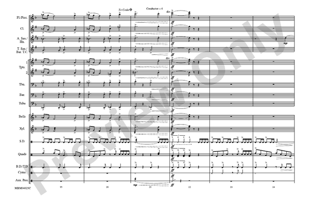Spitfire – Marching Band Conductor Score & Parts (Digital Download)