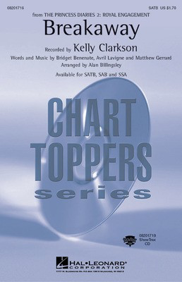 Breakaway - SATB Alan Billingsley Hal Leonard Choral Score Octavo