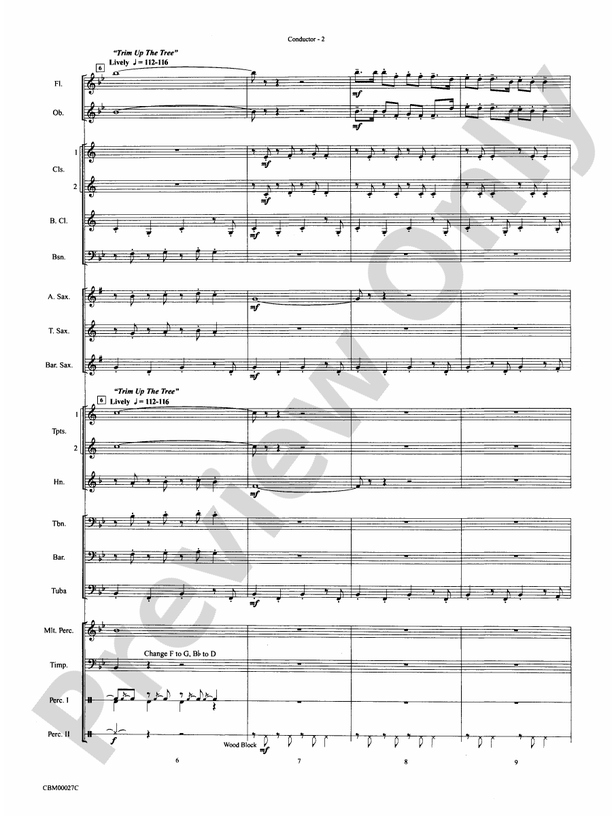 How the Grinch Stole Christmas (Grade 2) - Concert Band Conductor Score & Parts (Digital Download)