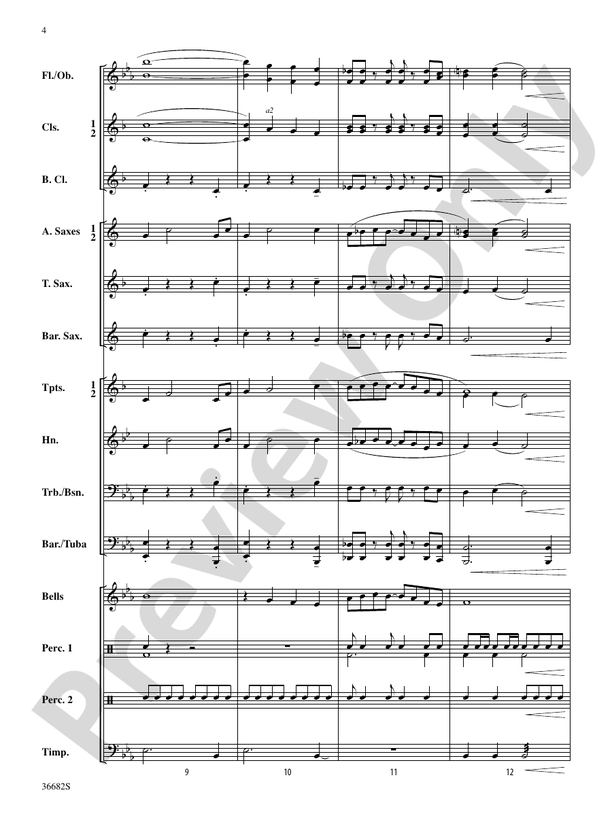 Air Force One (Chris M Bernotas) - Concert Band Conductor Score & Parts (Digital Download)