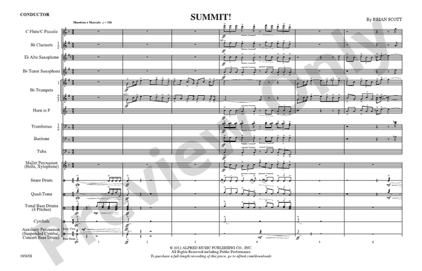 Summit! – Marching Band Conductor Score & Parts (Digital Download)