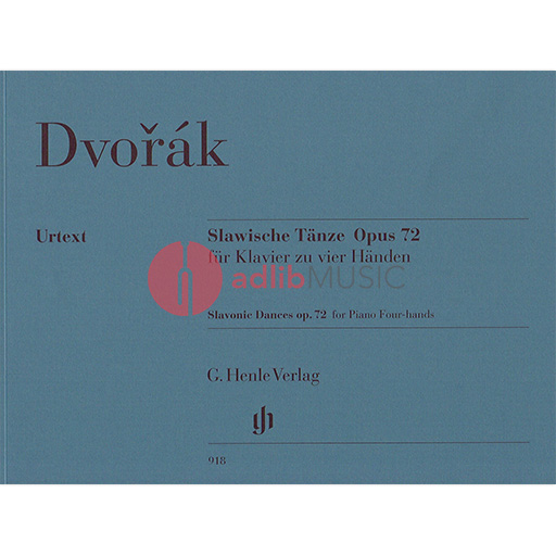 Dvorak - Slavonic Dances Op72 - Piano Duet Henle HN918