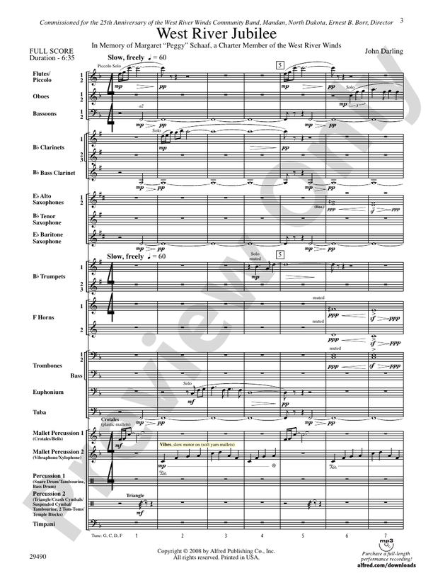 West River Jubilee - Concert Band Conductor Score & Parts (Digital Download)