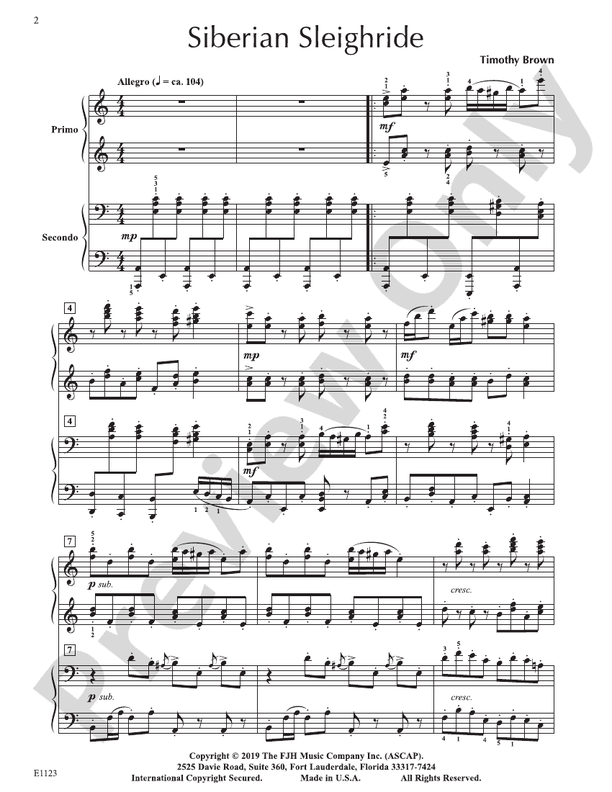 Siberian Sleighride - Piano (Digital Download)