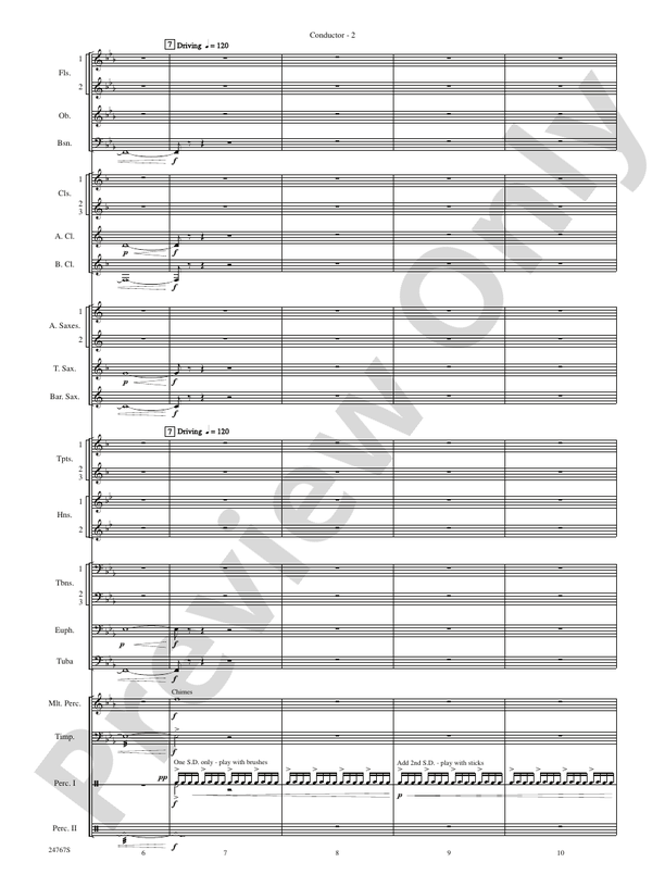 Rails West! (A Tale of the Odessa Puddle Jumper) - Concert Band Conductor Score & Parts (Digital Download)