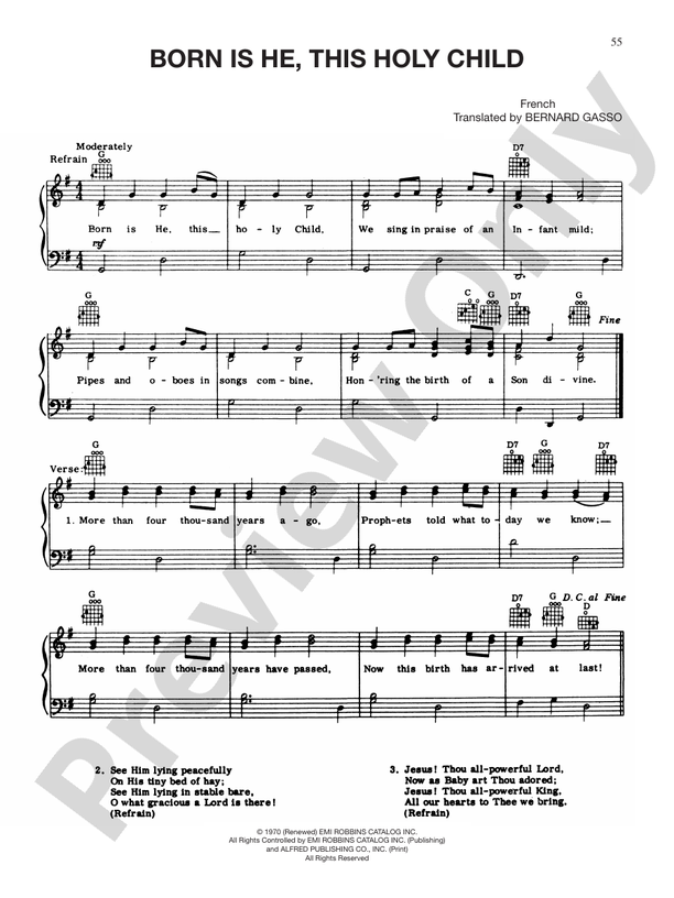 Born Is He, This Holy Child - PVG (Digital Download)