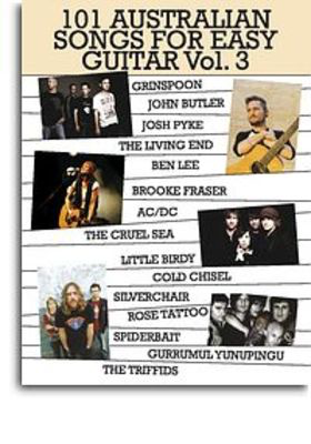 101 Australian Songs Volume 3 - Guitar/Vocal Melody Line/Lyrics/Chords Music Sales MS04165