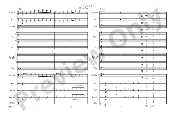 Step Up – Marching Band Conductor Score & Parts (Digital Download)