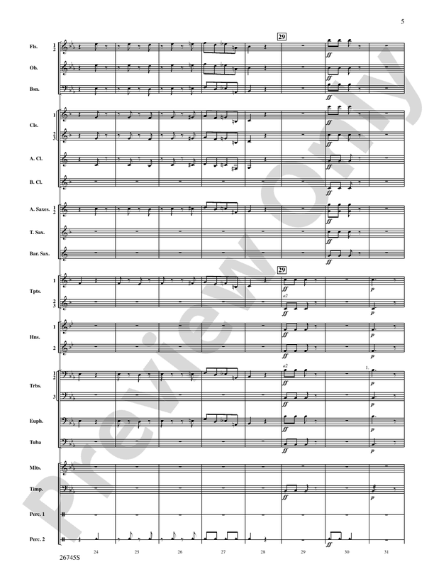 Heroic Variations - Concert Band Conductor Score & Parts (Digital Download)