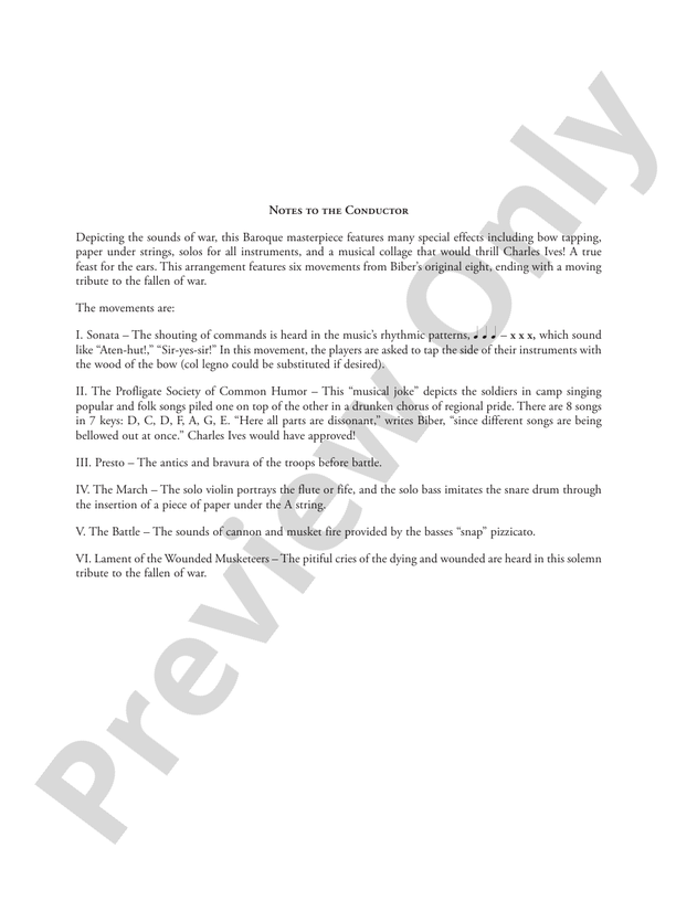 Battalia – String Orchestra Conductor Score & Parts (Digital Download)