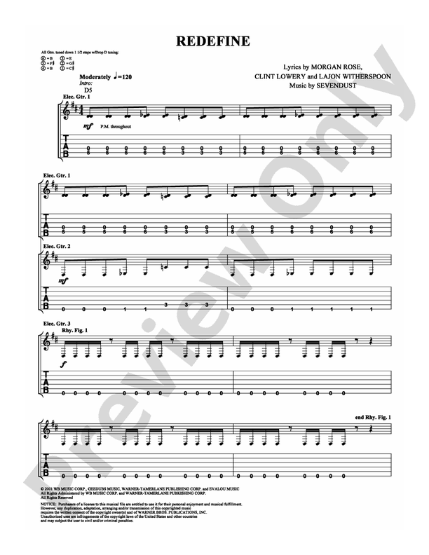 Redefine - Guitar TAB (Digital Download)