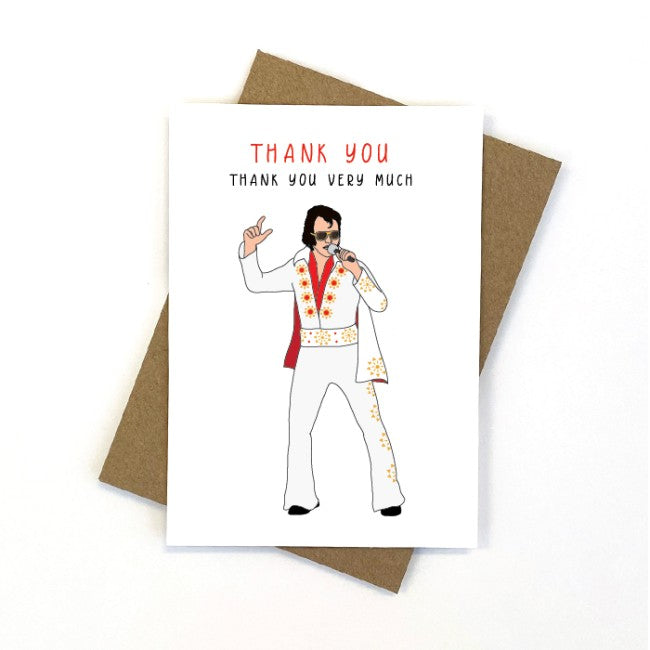 Greeting Card Elvis Thank You
