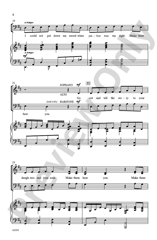 Make Them Hear You (from the musical Ragtime) – SAB Choral Octavo (Digital Download)