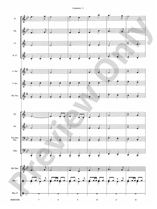 The Thunderer - Concert Band Conductor Score & Parts (Digital Download)
