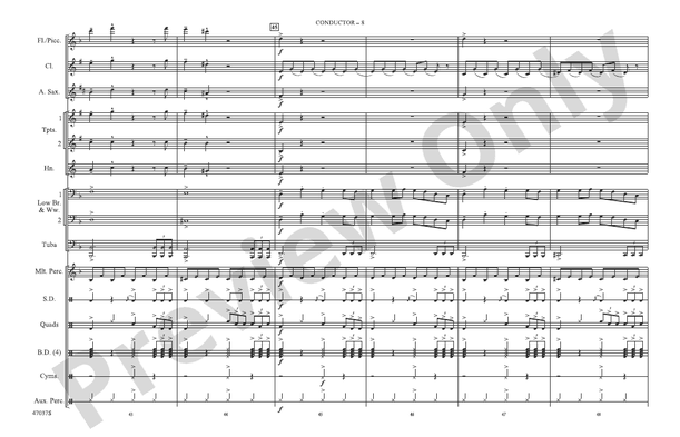 Believer – Marching Band Conductor Score & Parts (Digital Download)