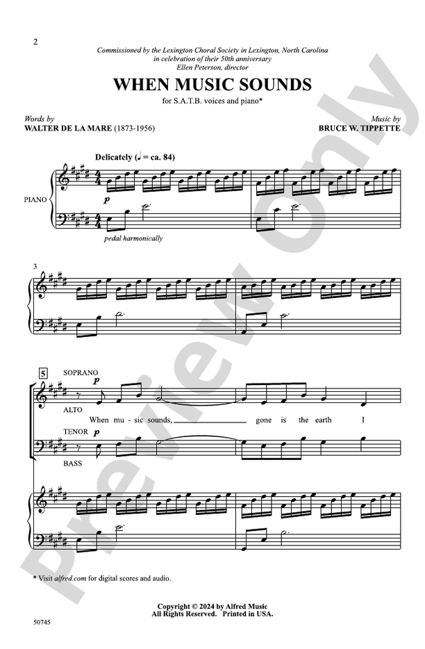 When Music Sounds - SATB Choral Octavo (Digital Download)