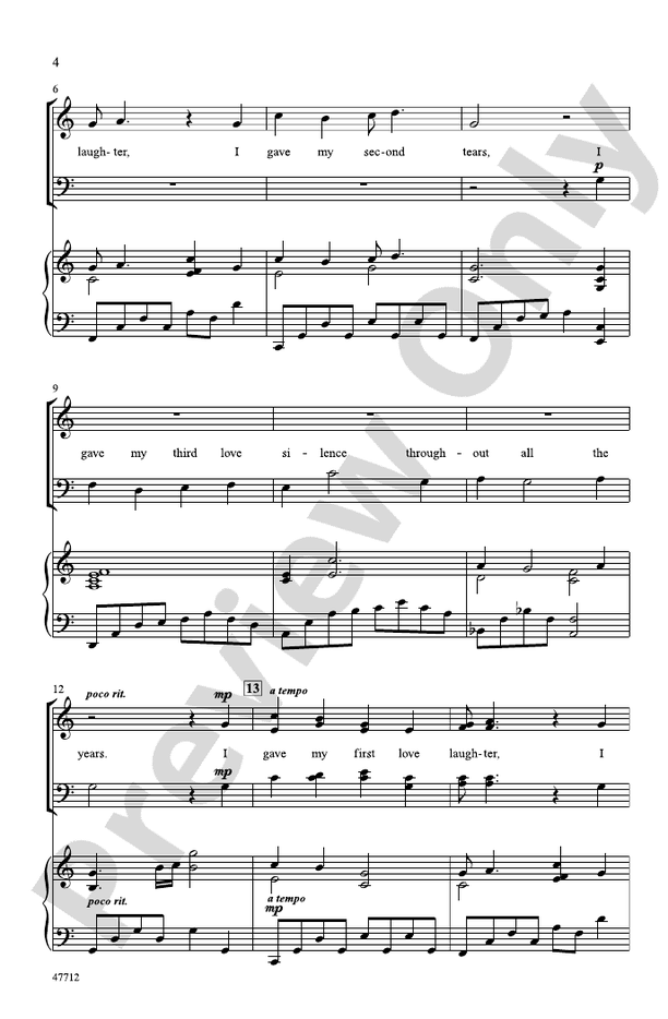 Gifts – SATB Choral Octavo (Digital Download)