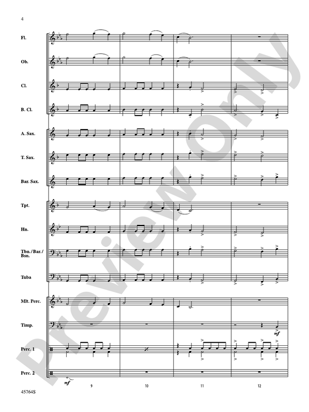 Dawn Over King's Valley - Concert Band Conductor Score & Parts (Digital Download)