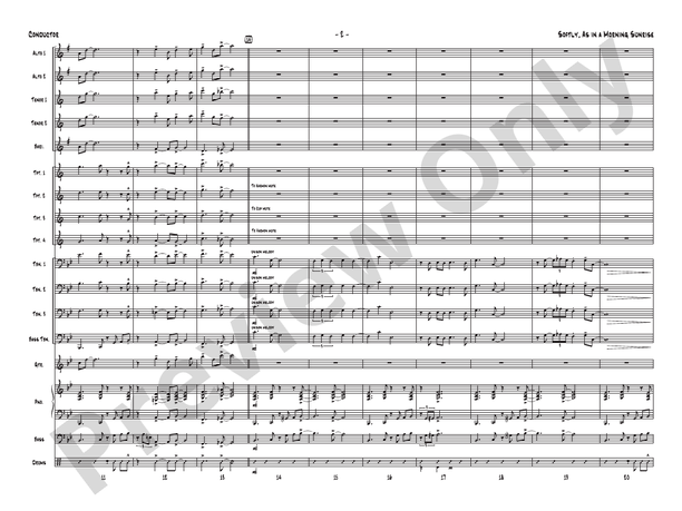 Softly, as in a Morning Sunrise (Grade 4) - Jazz Ensemble Conductor Score & Parts(Digital Download)