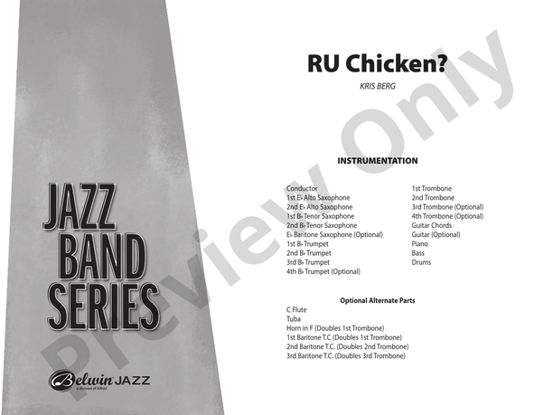 R U Chicken? - Jazz Ensemble Conductor Score & Parts (Digital Download)