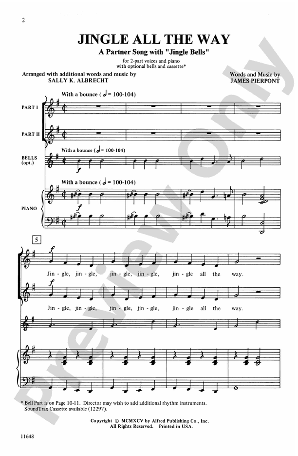 Jingle All the Way – 2-Part Choral Octavo (Digital Download)