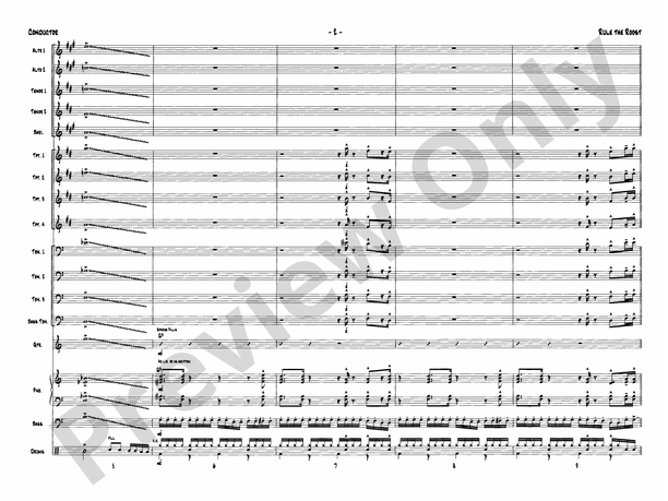 Rule the Roost - Jazz Ensemble Conductor Score & Parts (Digital Download)