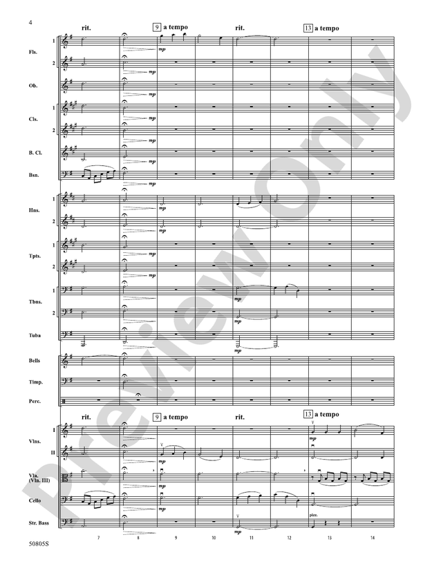 Two Puccini Arias – Full Orchestra Conductor Score & Parts